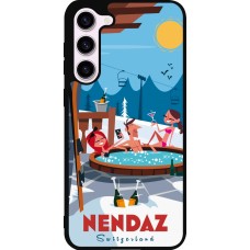 Coque Samsung Galaxy S23+ - Silicone rigide noir Nendaz Mountain Jacuzzi