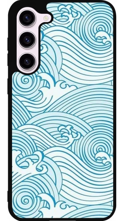 Samsung Galaxy S23+ Case Hülle - Silikon schwarz Ocean Waves
