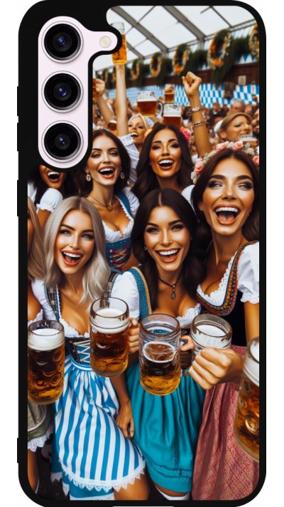 Samsung Galaxy S23+ Case Hülle - Silikon schwarz Oktoberfest Frauen