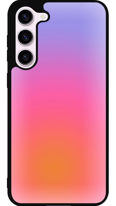 Samsung Galaxy S23+ Case Hülle - Silikon schwarz Orange Pink Blue Gradient