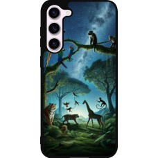 Samsung Galaxy S23+ Case Hülle - Silikon schwarz Paradies der exotischen Tiere