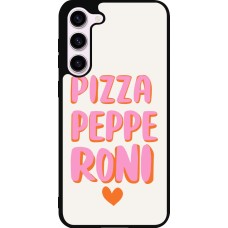 Coque Samsung Galaxy S23+ - Silicone rigide noir Pizza pepperoni 2026