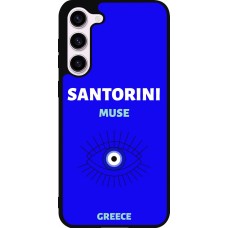 Samsung Galaxy S23+ Case Hülle - Silikon schwarz Pop Summer Destination Santorini