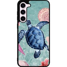 Coque Samsung Galaxy S23+ - Silicone rigide noir Preppy Turtle