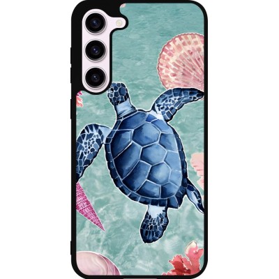 Samsung Galaxy S23+ Case Hülle - Silikon schwarz Preppy Turtle