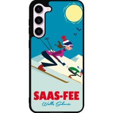 Coque Samsung Galaxy S23+ - Silicone rigide noir Saas-Fee Ski Downhill