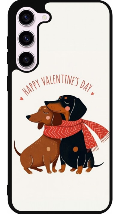 Samsung Galaxy S23+ Case Hülle - Silikon schwarz Saint Valentines Day 26 Happy Valentine