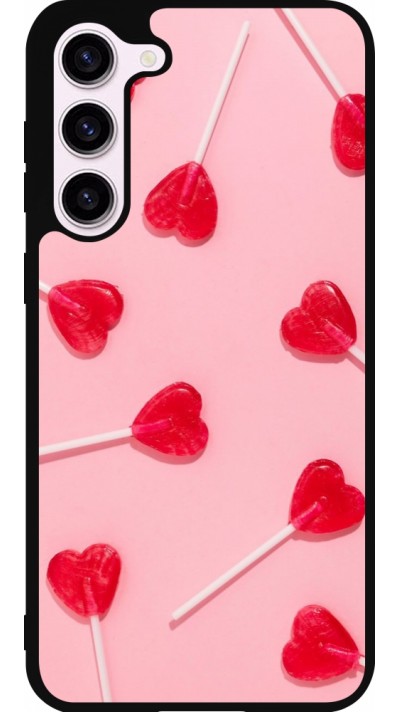Samsung Galaxy S23+ Case Hülle - Silikon schwarz Saint Valentines Day 26 Lollipop