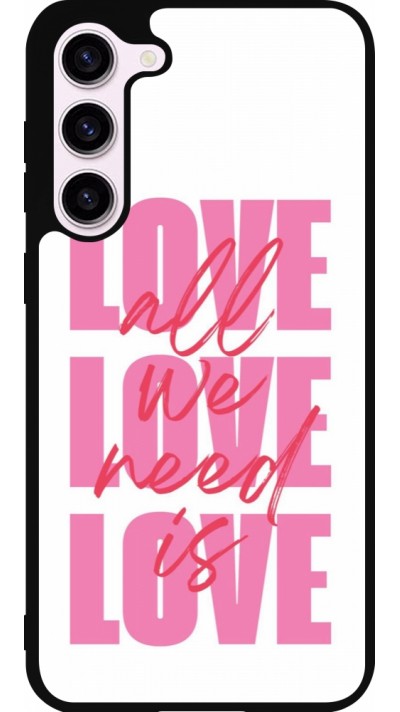 Samsung Galaxy S23+ Case Hülle - Silikon schwarz Saint Valentines Day 26 Love all we need is