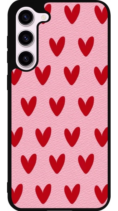 Samsung Galaxy S23+ Case Hülle - Silikon schwarz Saint Valentines Day 26 Pattern heart
