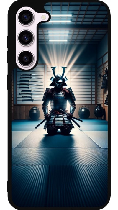 Samsung Galaxy S23+ Case Hülle - Silikon schwarz Samurai im Gebet