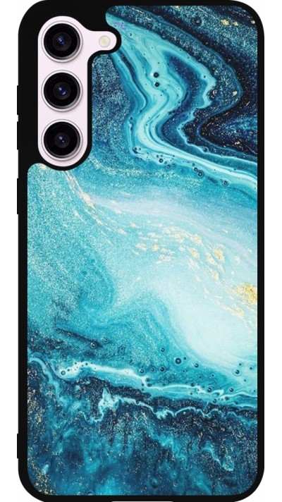 Samsung Galaxy S23+ Case Hülle - Silikon schwarz Sea Foam Blue