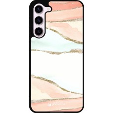 Coque Samsung Galaxy S23+ - Silicone rigide noir Shimmering Orange