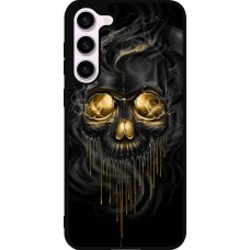 Samsung Galaxy S23+ Case Hülle - Silikon schwarz Skull 02