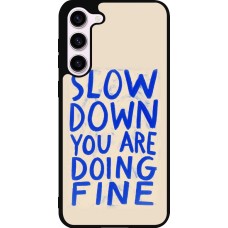 Coque Samsung Galaxy S23+ - Silicone rigide noir Slow down 2026