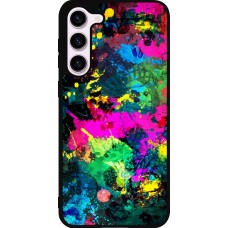 Samsung Galaxy S23+ Case Hülle - Silikon schwarz Splash paint