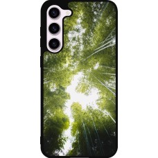 Samsung Galaxy S23+ Case Hülle - Silikon schwarz Spring 23 forest blue sky