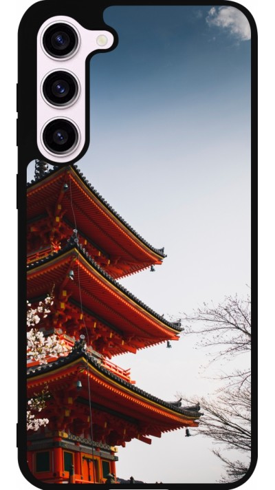 Coque Samsung Galaxy S23+ - Silicone rigide noir Spring 23 Japan