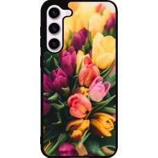 Samsung Galaxy S23+ Case Hülle - Silikon schwarz Bouquet of tulips Spring 2026