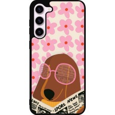 Samsung Galaxy S23+ Case Hülle - Silikon schwarz Dog with newspaper Spring 2026