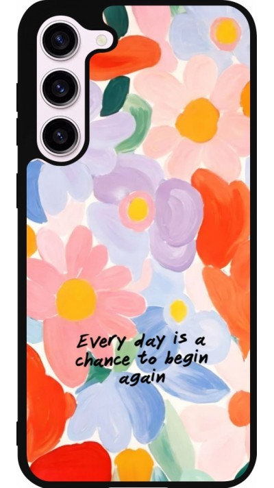 Samsung Galaxy S23+ Case Hülle - Silikon schwarz Every day is a chance Spring 2026