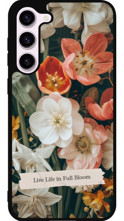 Samsung Galaxy S23+ Case Hülle - Silikon schwarz Full Bloom Spring 2026