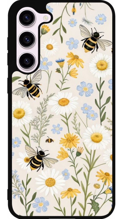 Samsung Galaxy S23+ Case Hülle - Silikon schwarz Pattern bees Spring 2026