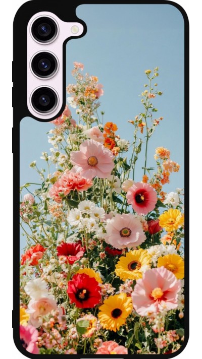 Samsung Galaxy S23+ Case Hülle - Silikon schwarz Spring flowers Spring 2026