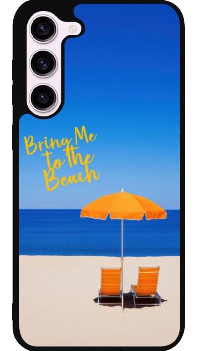 Coque Samsung Galaxy S23+ - Silicone rigide noir Summer 2025 Bring me to the beach