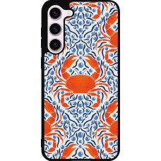 Coque Samsung Galaxy S23+ - Silicone rigide noir Crabs and pearls Summer 2026