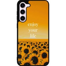 Samsung Galaxy S23+ Case Hülle - Silikon schwarz Summer 2026 Enjoy your life