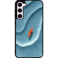 Coque Samsung Galaxy S23+ - Silicone rigide noir Orange surf Summer 2026