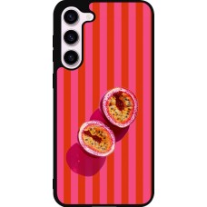 Coque Samsung Galaxy S23+ - Silicone rigide noir Passion fruit Summer 2026