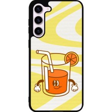 Coque Samsung Galaxy S23+ - Silicone rigide noir Summer drink 2026