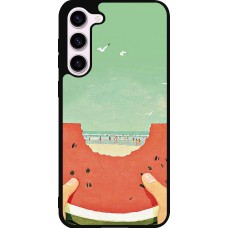 Coque Samsung Galaxy S23+ - Silicone rigide noir Views through a watermelon Summer 2026
