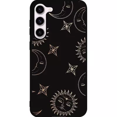Coque Samsung Galaxy S23+ - Silicone rigide noir Suns and Moons