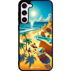 Coque Samsung Galaxy S23+ - Silicone rigide noir Sunset Breeze