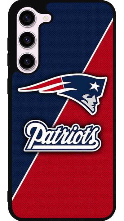 Samsung Galaxy S23+ Case Hülle - Silikon schwarz Super Bowl 26 Patriots 1