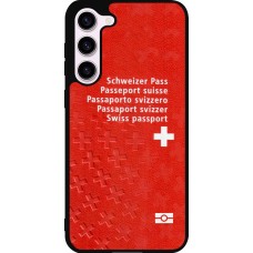 Samsung Galaxy S23+ Case Hülle - Silikon schwarz Swiss Passport