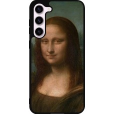 Coque Samsung Galaxy S23+ - Silicone rigide noir Tableau art - La Joconde - Léonard de Vinci