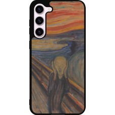 Coque Samsung Galaxy S23+ - Silicone rigide noir Tableau art - Le Cri - Edvard Munch