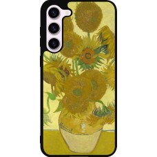 Coque Samsung Galaxy S23+ - Silicone rigide noir Tableau art - Les Tournesols - Van Gogh