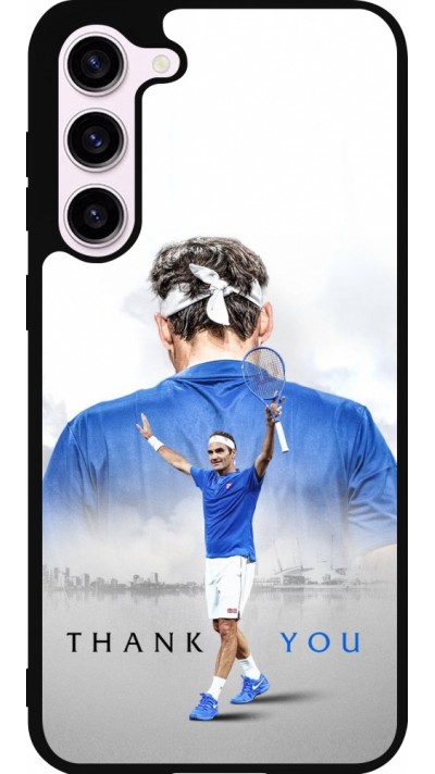 Coque Samsung Galaxy S23+ - Silicone rigide noir Thank you Roger