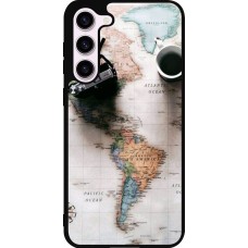 Coque Samsung Galaxy S23+ - Silicone rigide noir Travel 01
