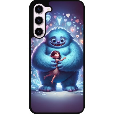 Coque Samsung Galaxy S23+ - Silicone rigide noir Valentine 2024 Fluffy Love