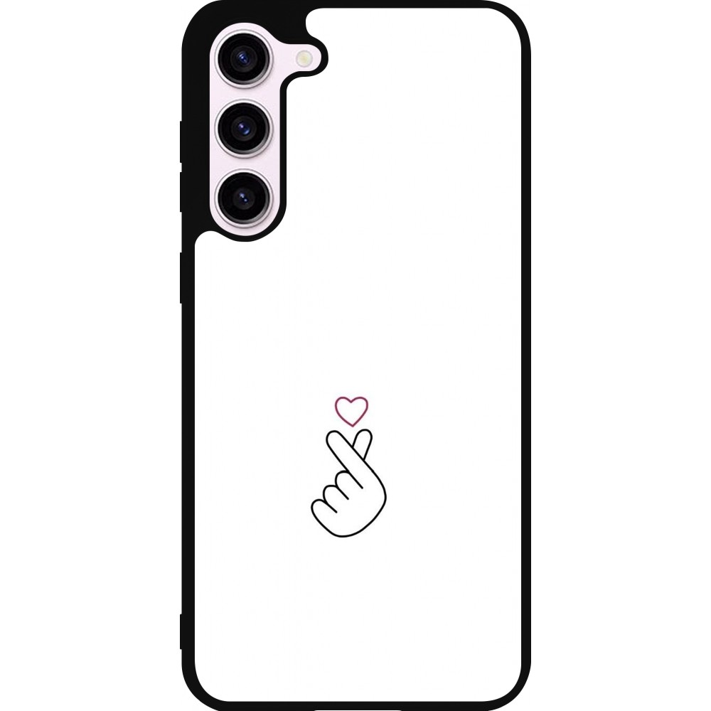 Coque Samsung Galaxy S23+ - Silicone rigide noir Valentine 2024 heart by Millennials