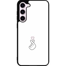 Coque Samsung Galaxy S23+ - Silicone rigide noir Valentine 2024 heart by Millennials