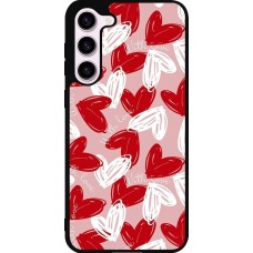 Coque Samsung Galaxy S23+ - Silicone rigide noir Valentine 2024 with love heart