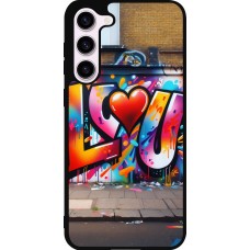 Samsung Galaxy S23+ Case Hülle - Silikon schwarz Valentin 2025 Liebe U Tag