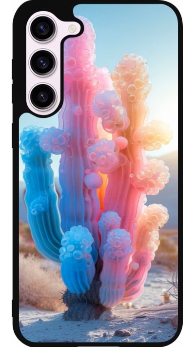 Samsung Galaxy S23+ Case Hülle - Silikon schwarz Artificial vegetation 2025